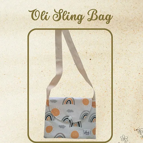 Oli Sling Bag - Kids Sling Bag - Beginner Sewing Pattern Only- Video tutorial